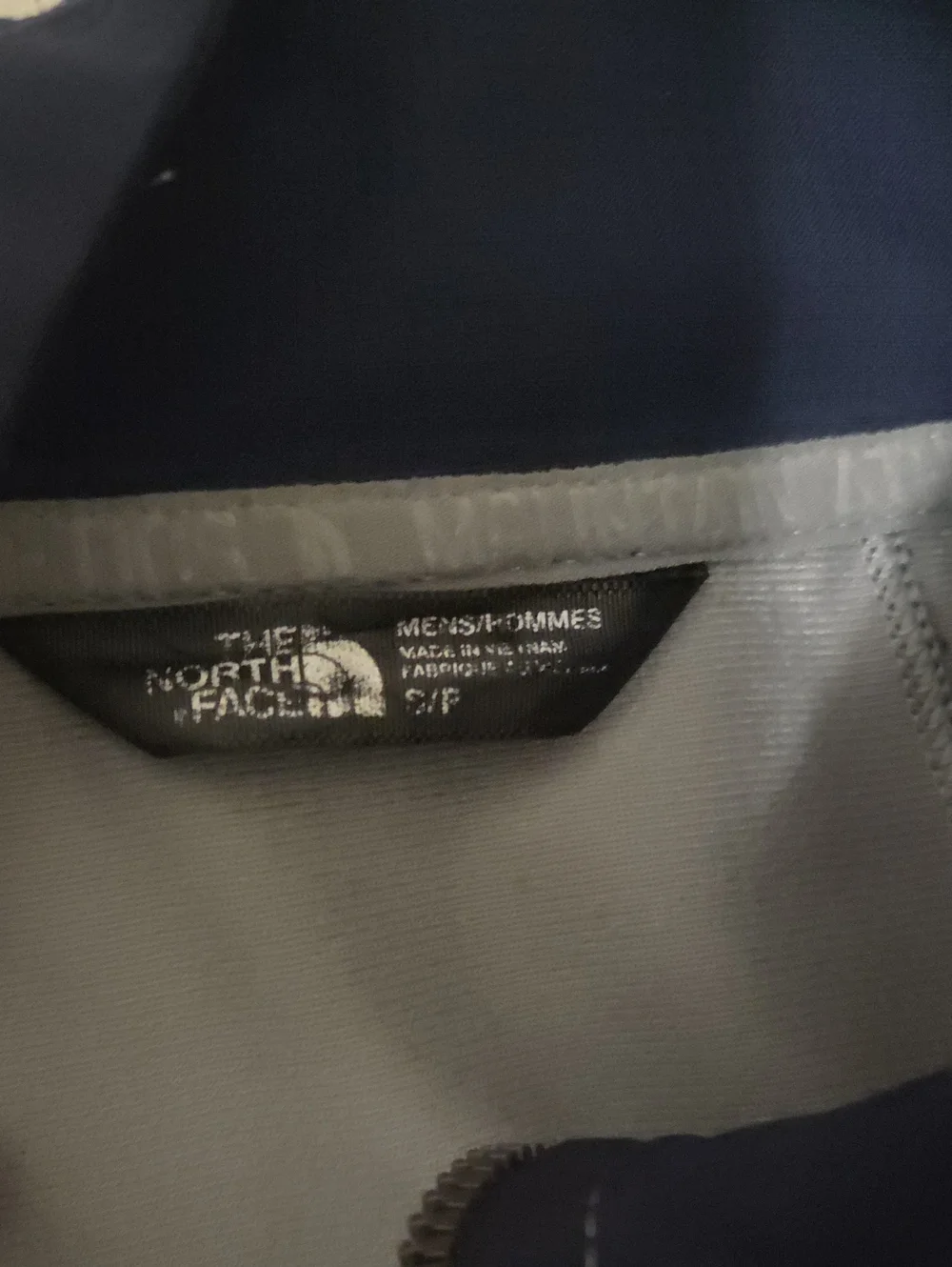 The North Face Navy and Gray Lightweight Zip Jacket